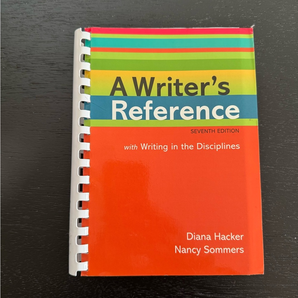 Book - A writer’s reference